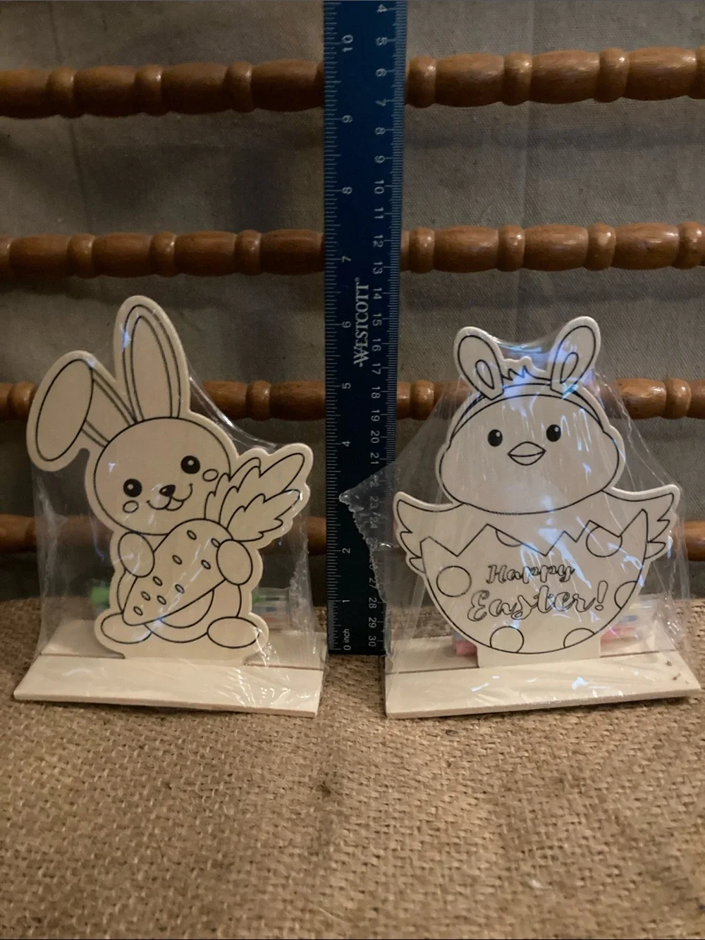Bundle of paintable wood Easter items